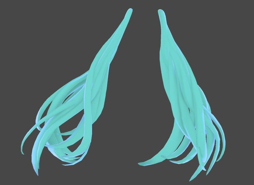 もこもこツインテール