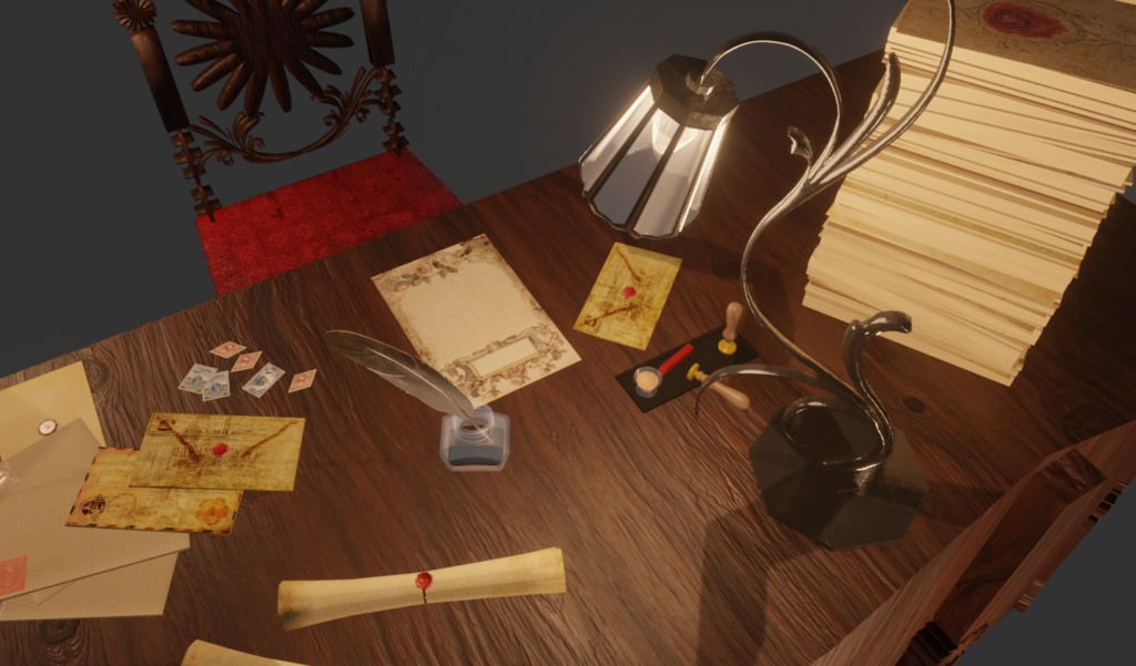 アンティークな書斎