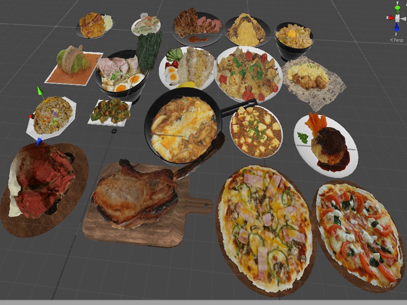 料理３Dデータ