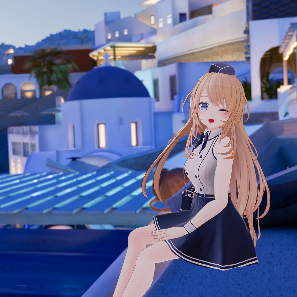 【スーツケース付き】Flight Attendant Dress