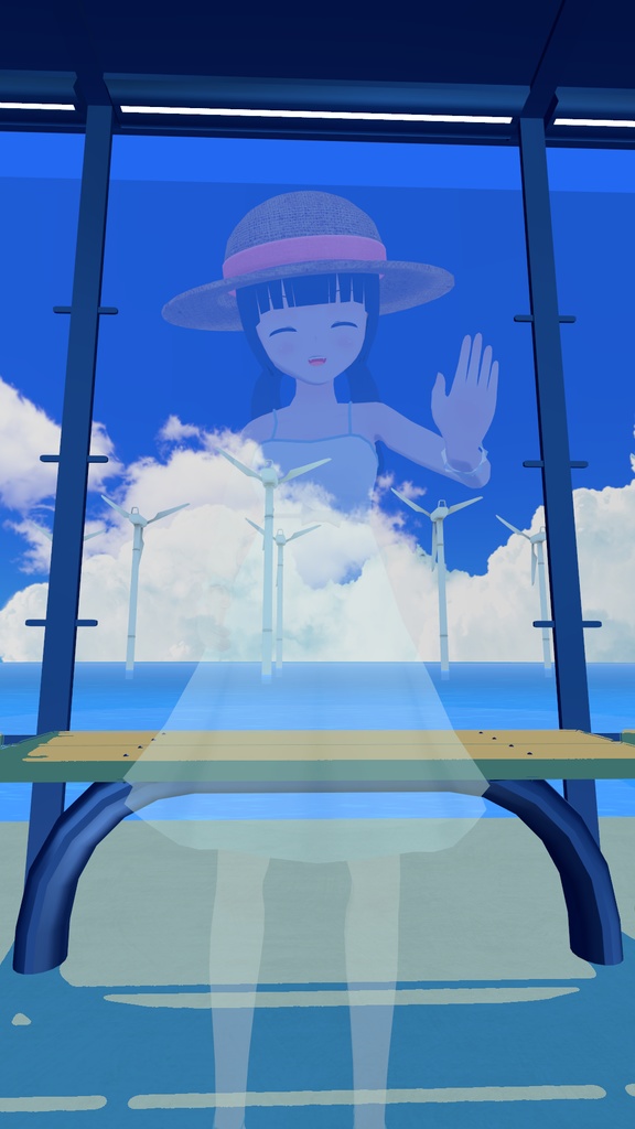 こま式きれいに透けるシェーダー