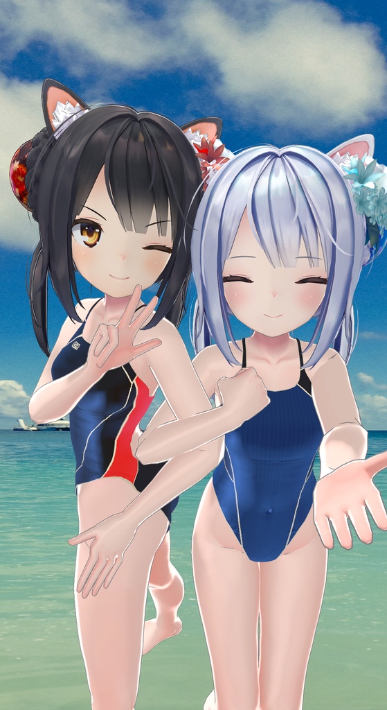 にゃんにゃんおちゃん専用競泳水着