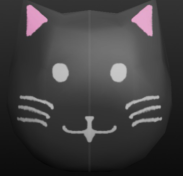ねこ面３Dファイル