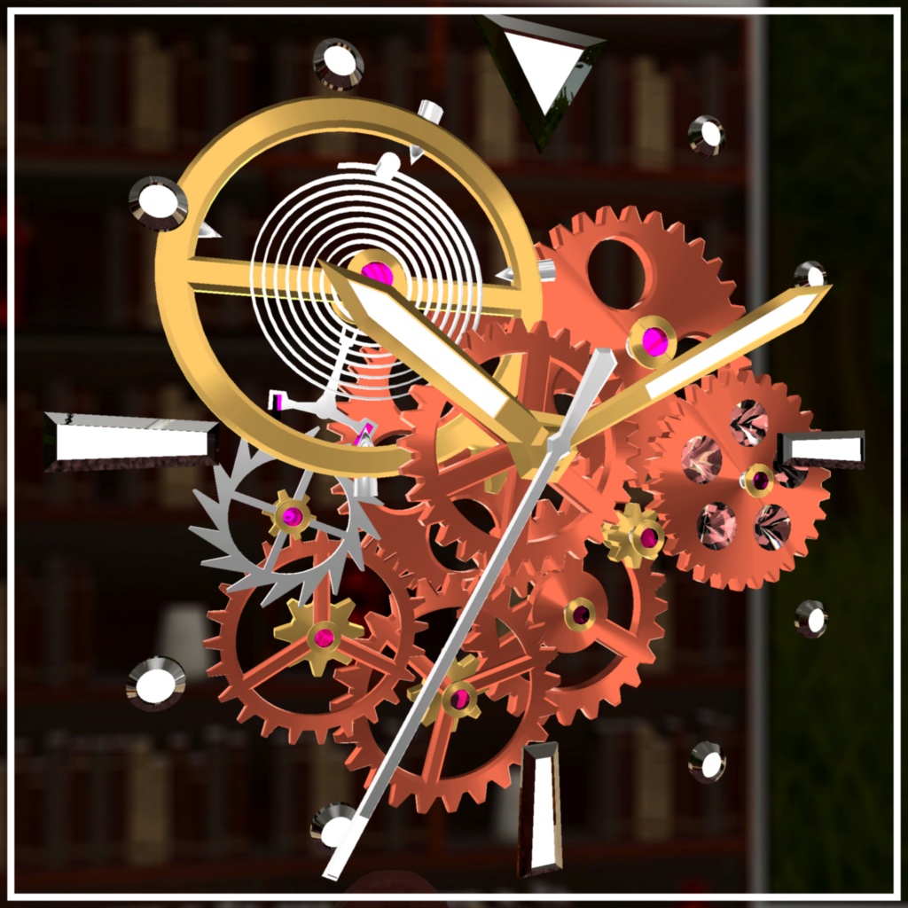 【OSC対応】リアルタイム機械式腕時計【音付き】