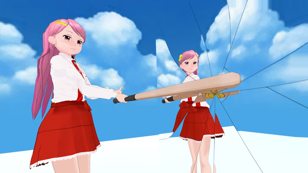 ひび割れ鏡(CrackedMirror)シェーダー