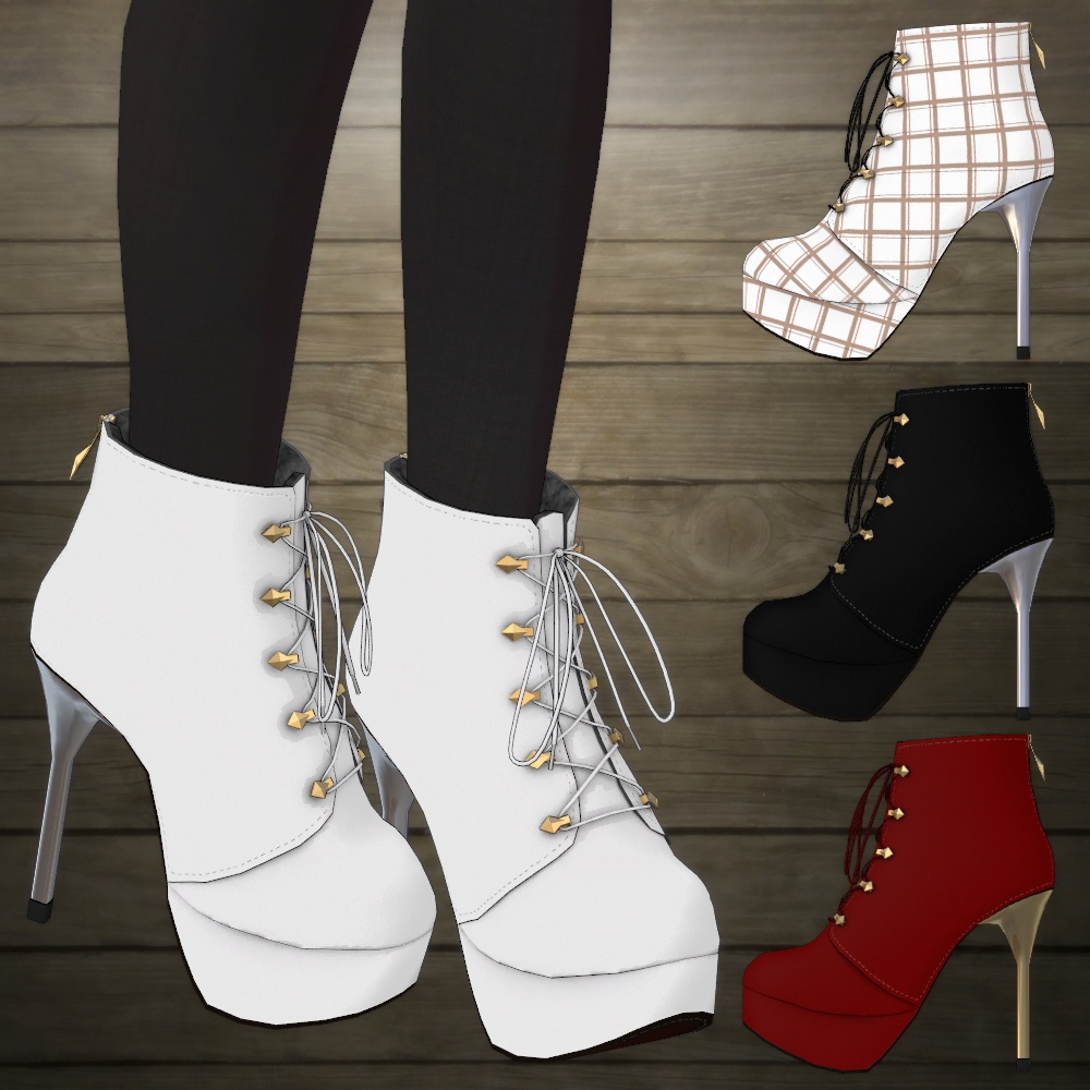 スティレットヒールブーツ