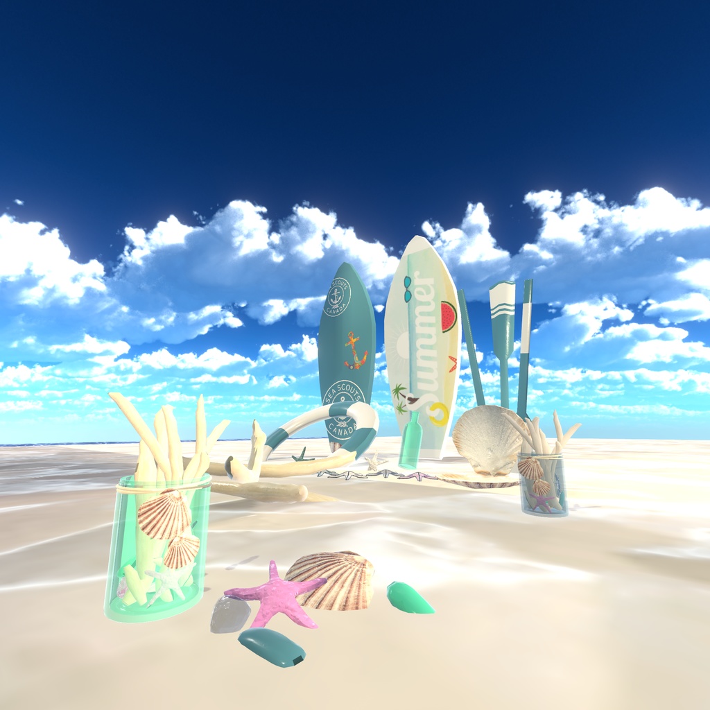 海の近くの部屋っぽいインテリア