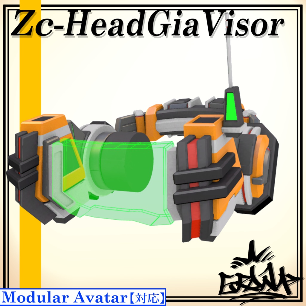 【バイザー】Zc-HeadGiaVisor