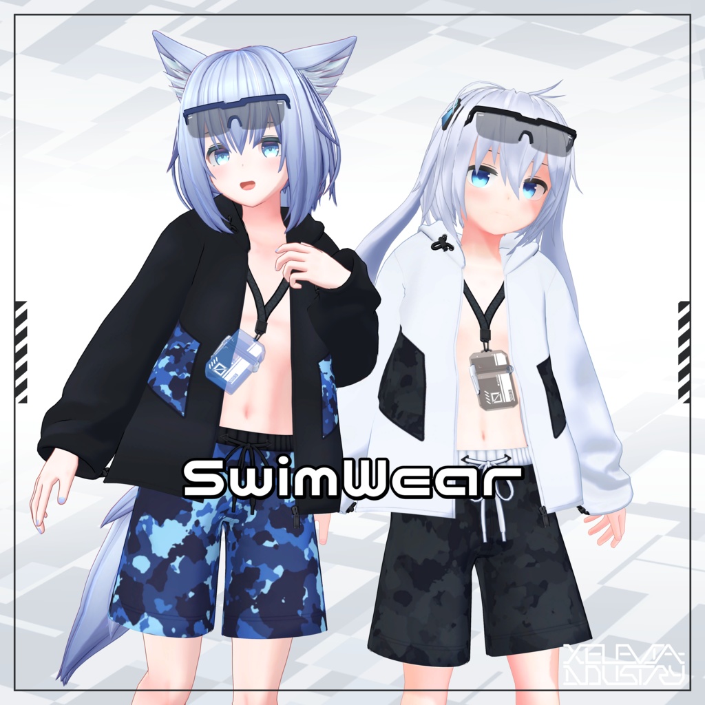 水着+ラッシュガード