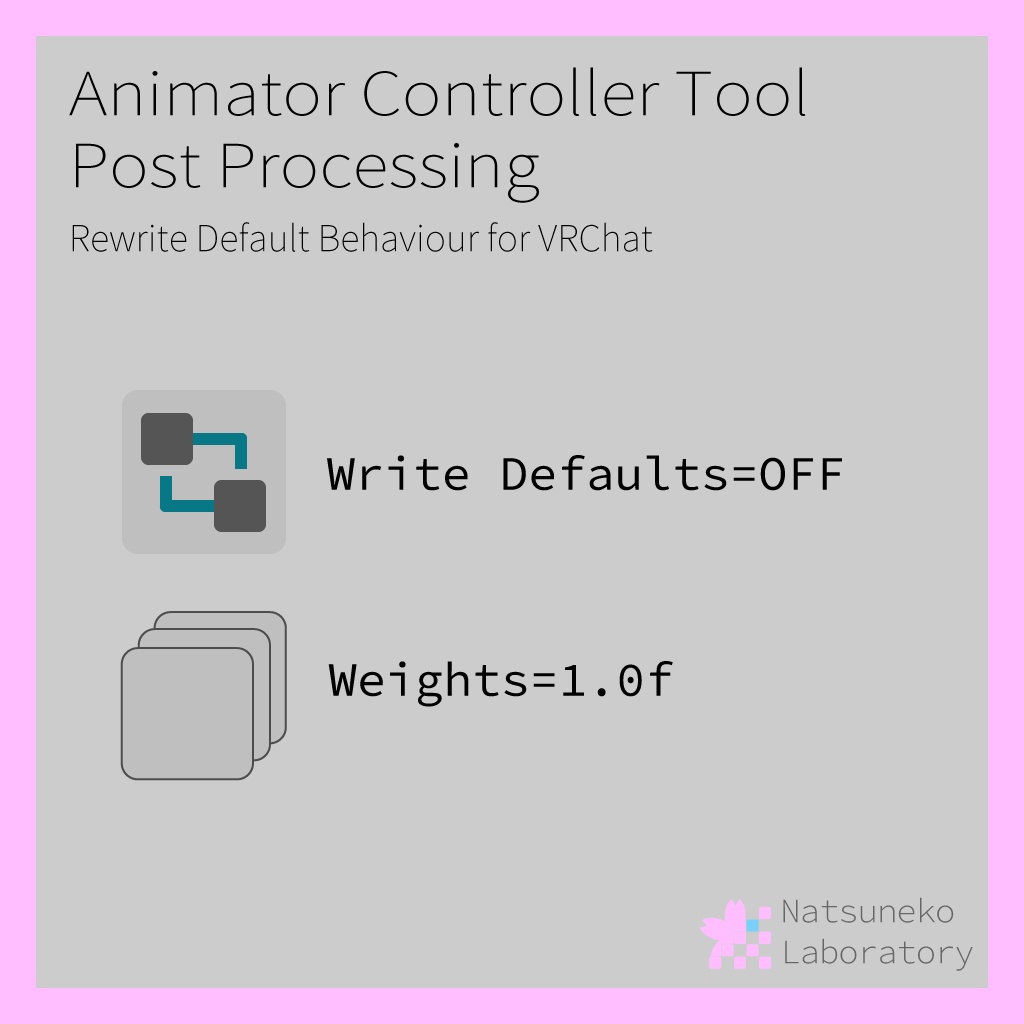 VRChat での事故防止に「Animator Controller Tool Post Processing」