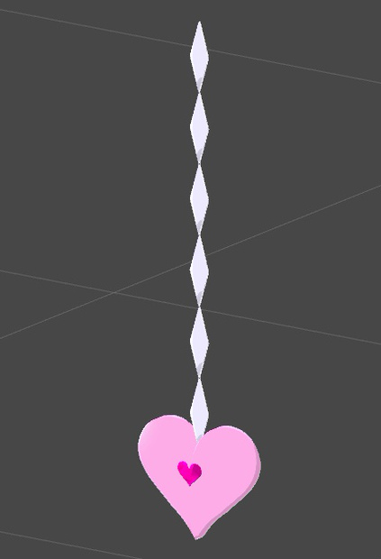 ハートのアクセサリ