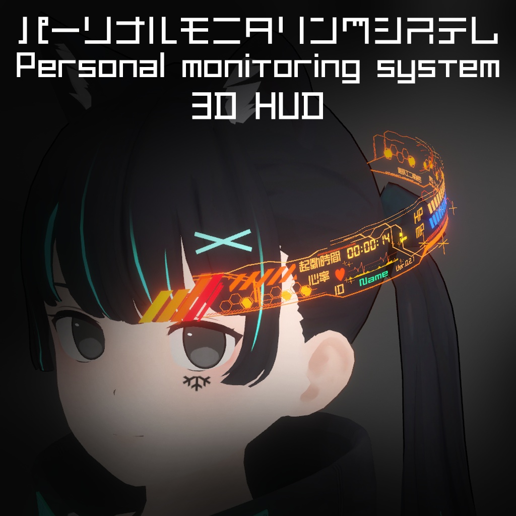 3D HUD Personal monitoring system Halo Ring
