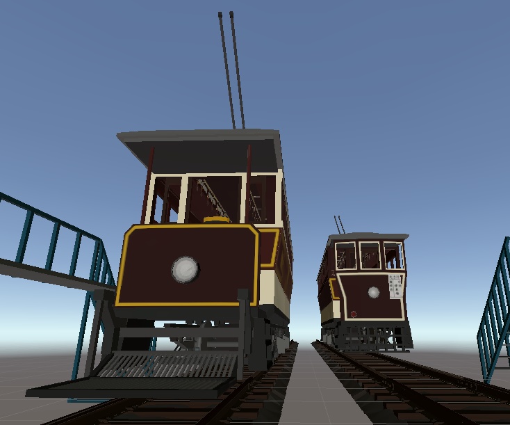 レトロな路面電車