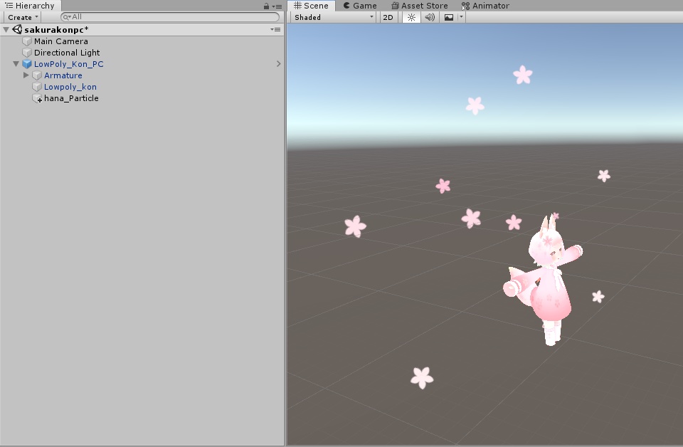 お花のパーティクル