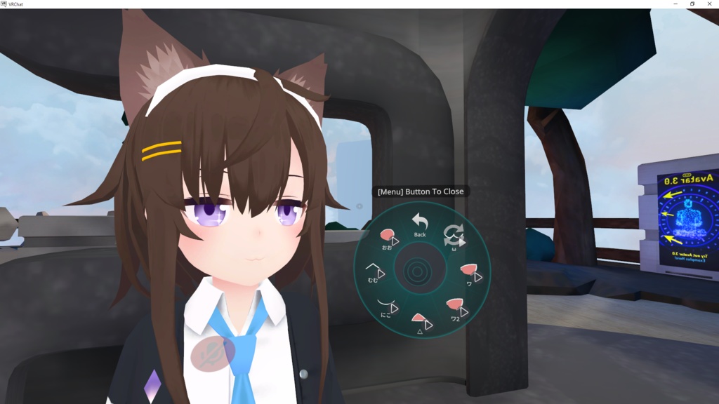 受付嬢さん用 Avatars3.0 表情アニメーション・メニューセット