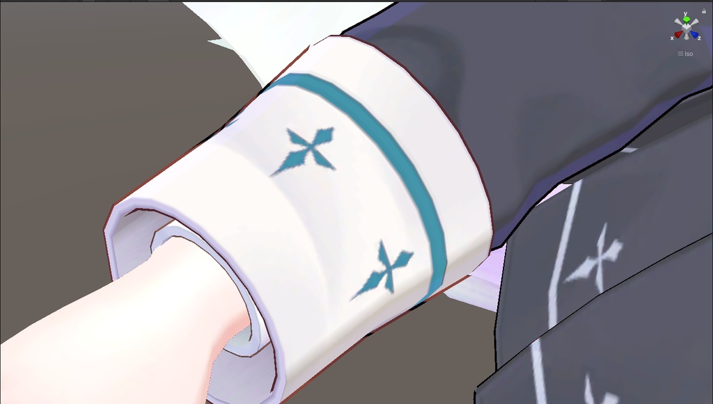 『ルシフェ』さん専用　袖の十字架を光らせたい方向けエミッションマスクテクスチャ