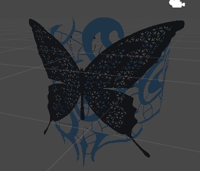 蝶々の入れ墨風腕輪