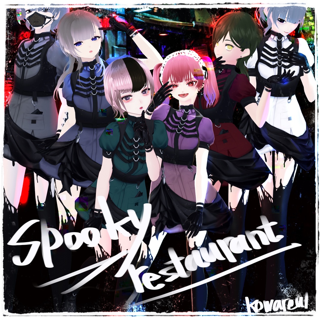 VRoid | spooky restaurant | #Halloween