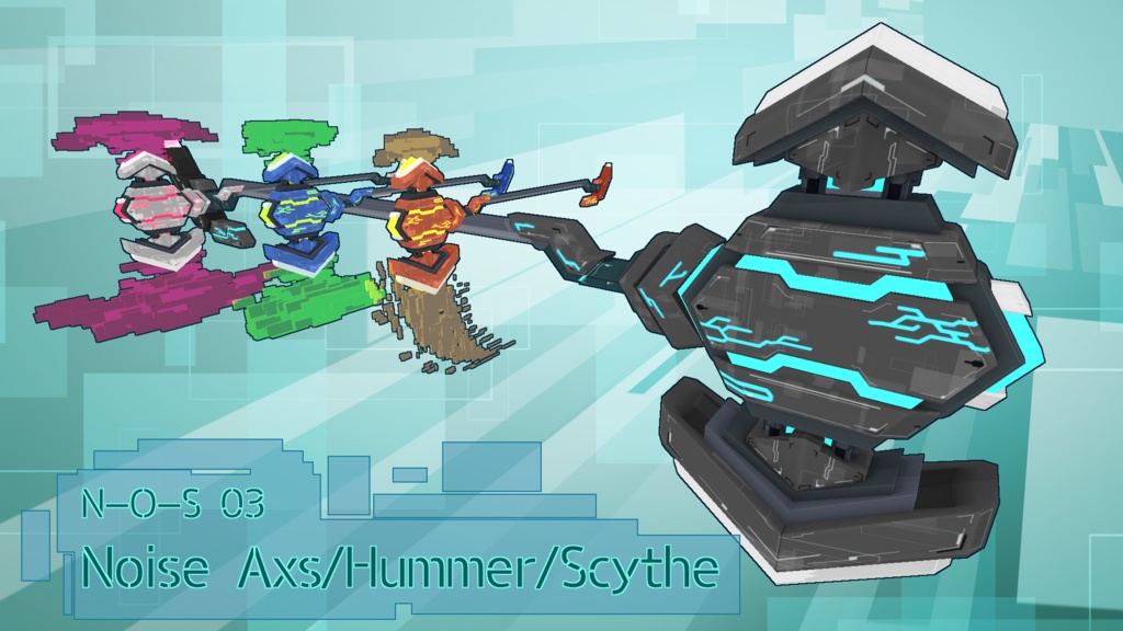 サイバー風ハンマー/アックス/サイズ