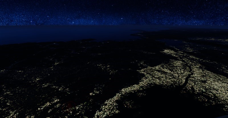 大阪からの眺め