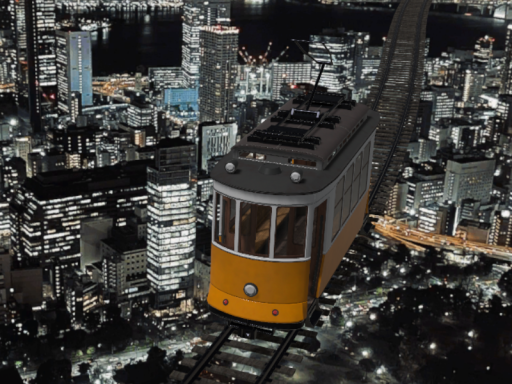 トラムで走る夜景 ～ Night view tram ride