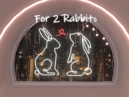 For 2 Rabbits-ケセドの2匹のウサギの部屋-