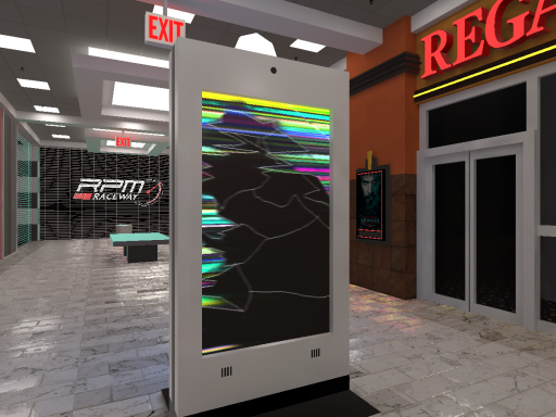 Completely ordinary mall where megaman didnt come out in