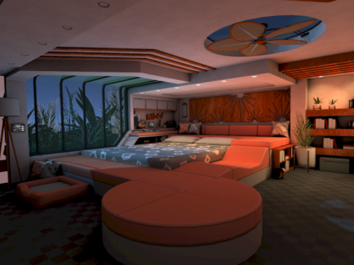 Solar Cabin at Night