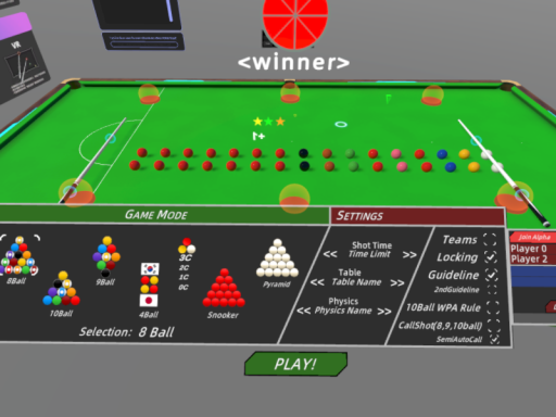 BilliardTable-SkinnedMesh-Test