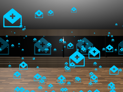 青いお手紙がいっぱいくるワールド