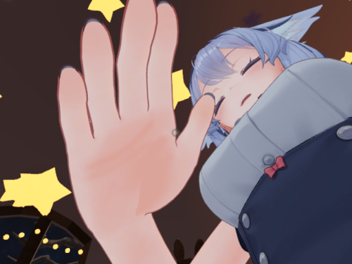 桔梗ちゃんに撫でてもらうワールド