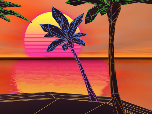 Chillwave Sunset Temple