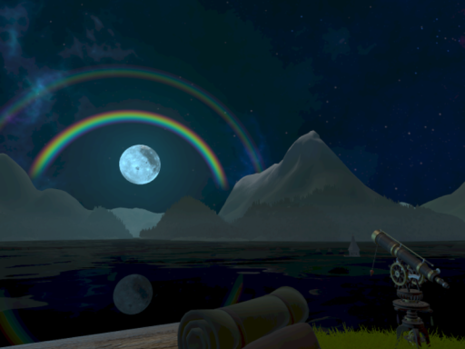 月虹の湖畔 Moonbow Lakeside