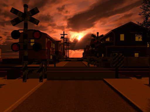 開かずの踏切-Yuyake City-