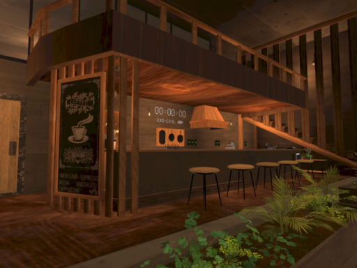 夕雨のカフェ Evening rain cafe