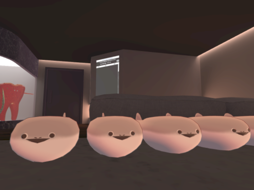 歯とバスピスがたくさんいるへや