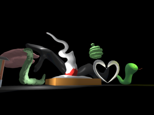 蛇の置物を作ろう会で作ったもの