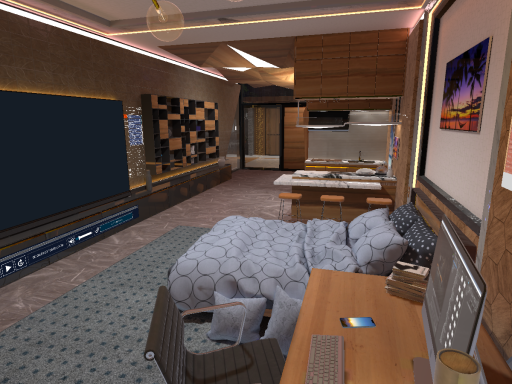 Isolated Island Villa - Night