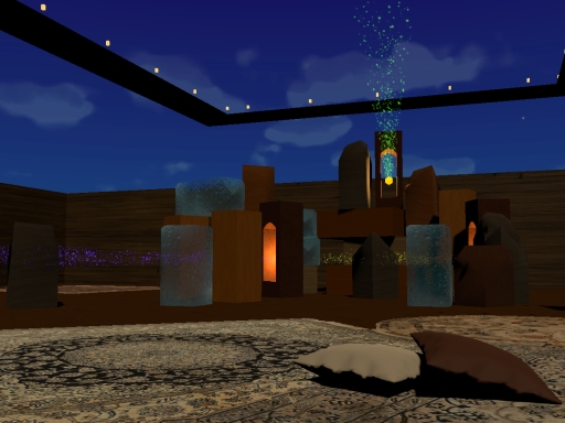 積み木と光跡 - Blocks ＆ Luminous streams