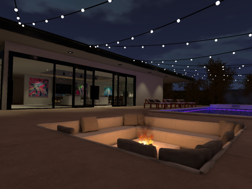 Modern Home - Night