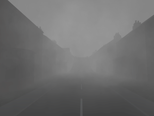 Foggy road