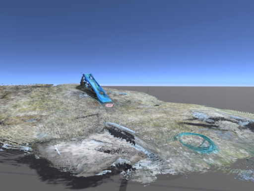 Hamachis backyard slide