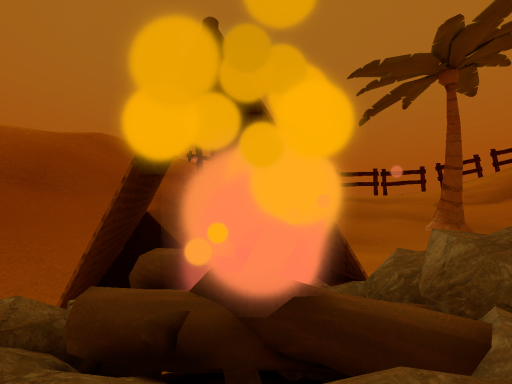 Lonely Hut in the Desert