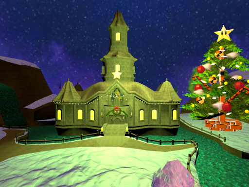 Peach's Christmas Castleǃ （Mario Galaxy） -By˸ V Mario