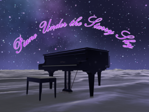 星空の下のピアノ