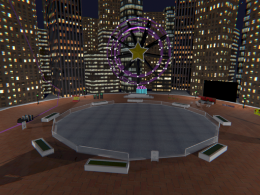 Night theme park of the dreams