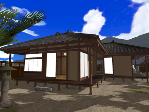 書院造の和室＋拡張キット・外観のサンプルワールド