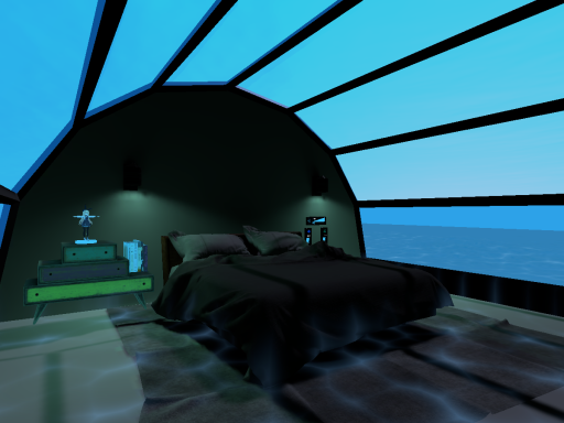 水中のちいさな睡眠部屋