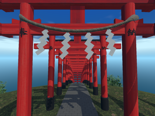 Boundary with different sky