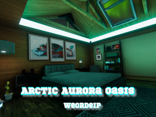 Arctic Aurora Oasis